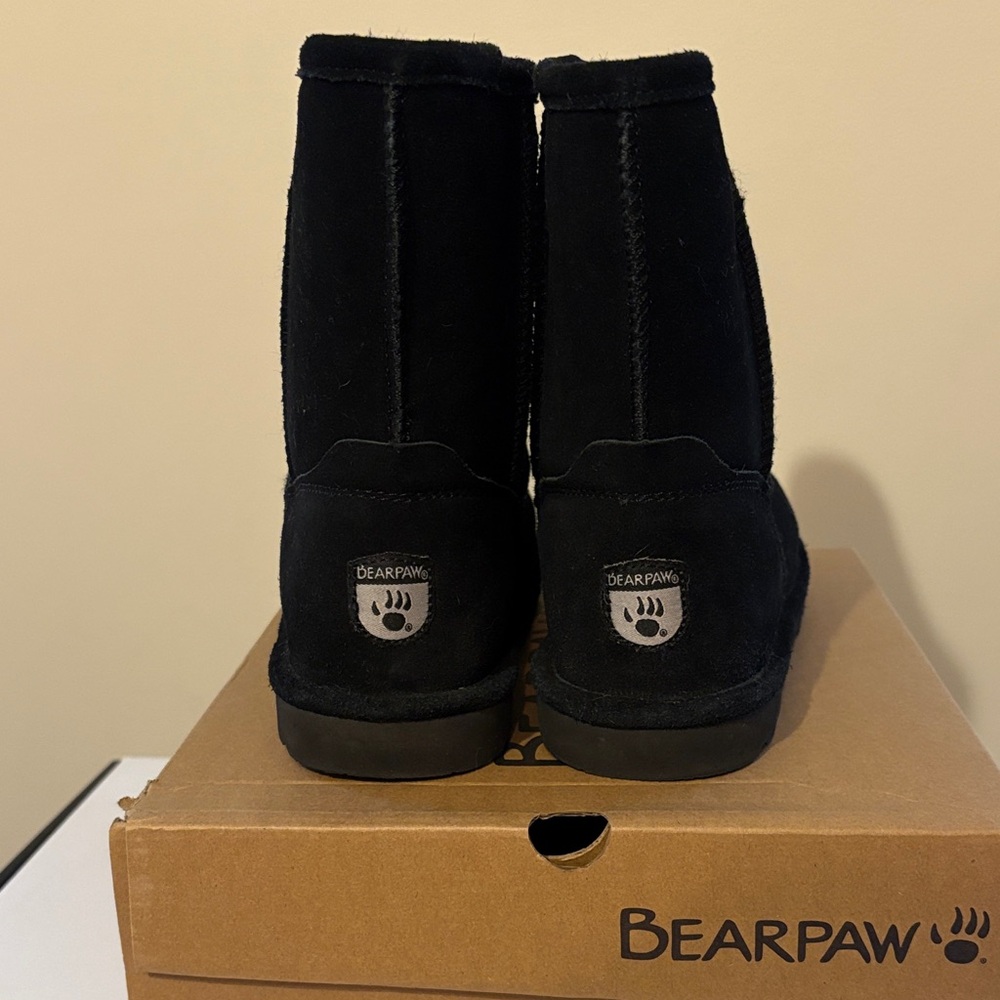 BearPaw Black Suede Boots